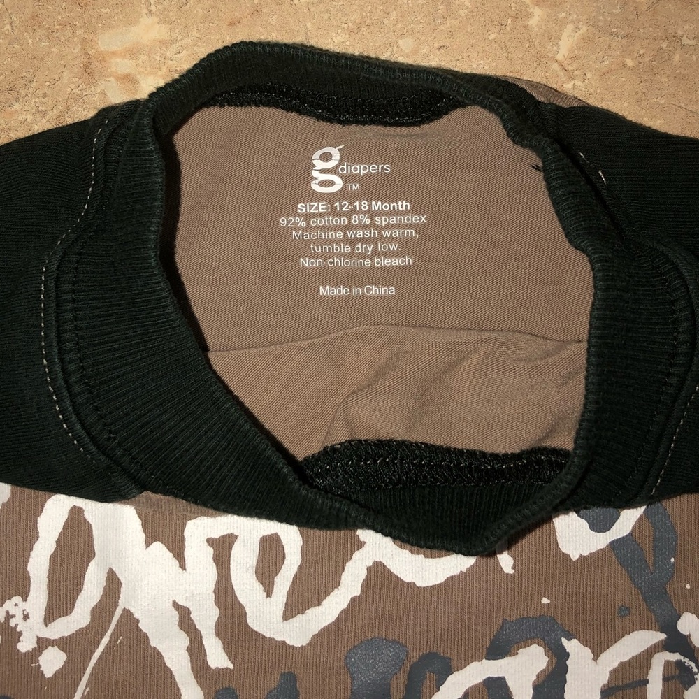 gDiaper Long Sleeve Shirt 12-18m - Picture 6 of 6